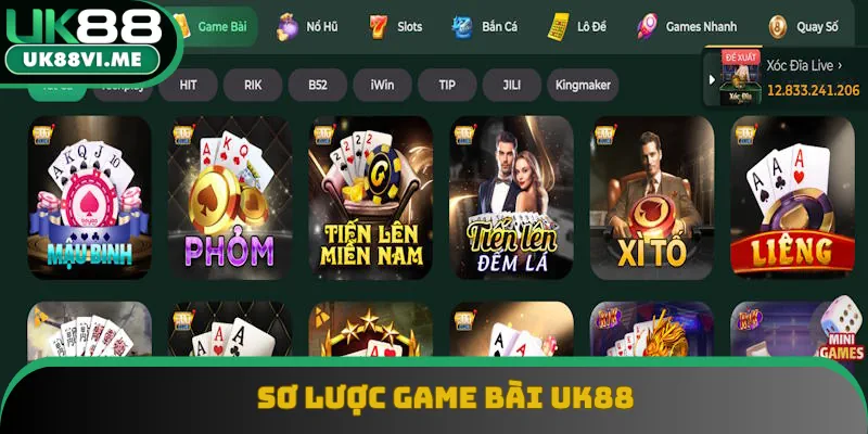 Nội dung sơ lược game bài UK88
